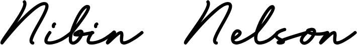 Nibin Nelson's signature