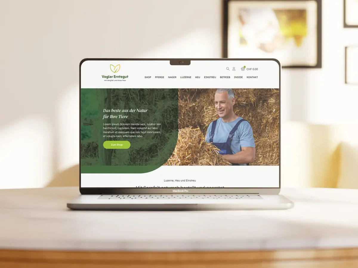 Vogler Agrar animal-feed product catalogue and online shop
